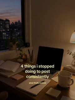 ShortGen yellow caption style about posting consistently